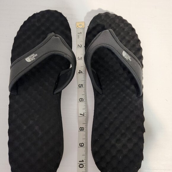 The NORTH FACE Women’s Size 9.5 Base Camp Wedge Flip Flops Sandals Logo Black - Picture 9 of 9